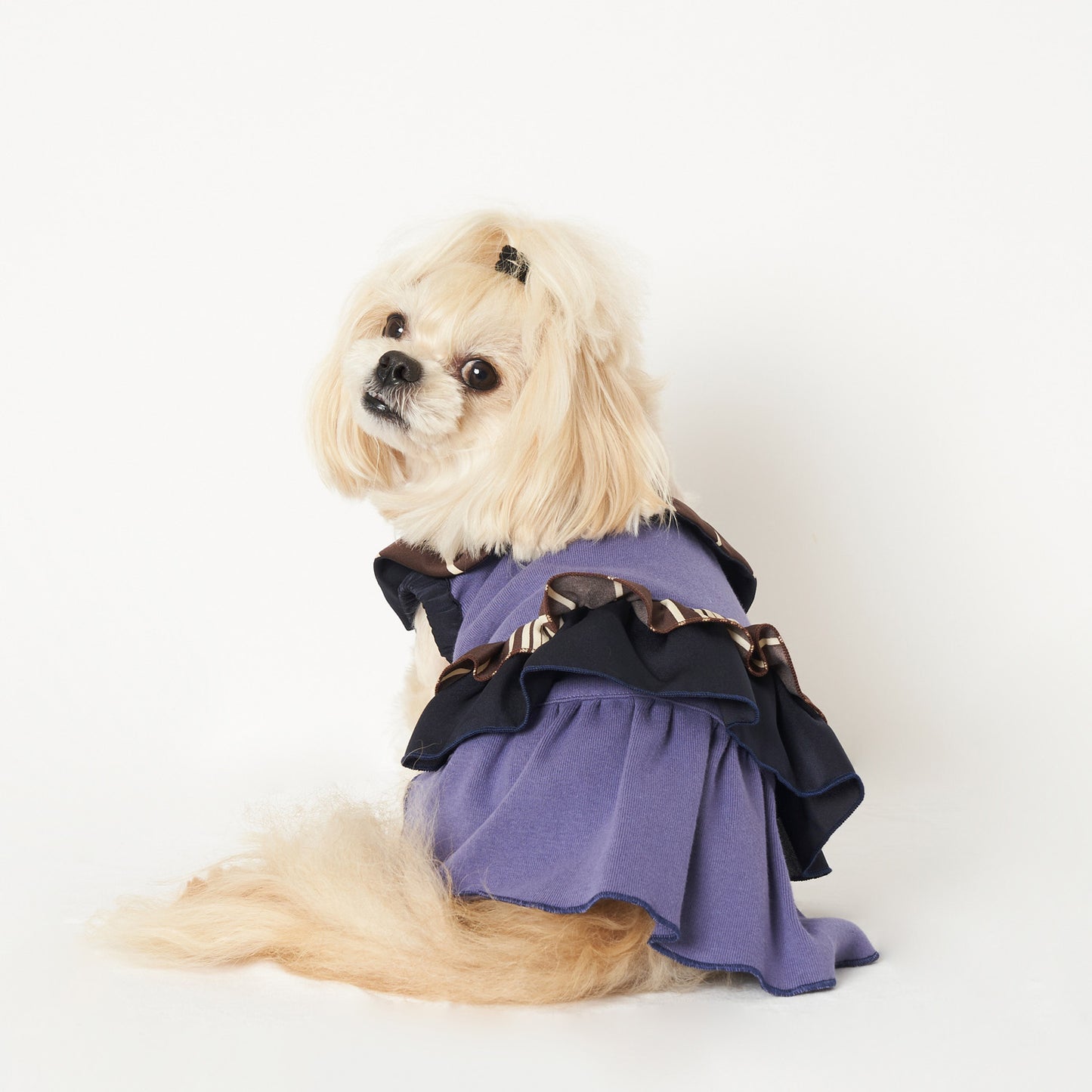 ストライプワンピース (Purple)