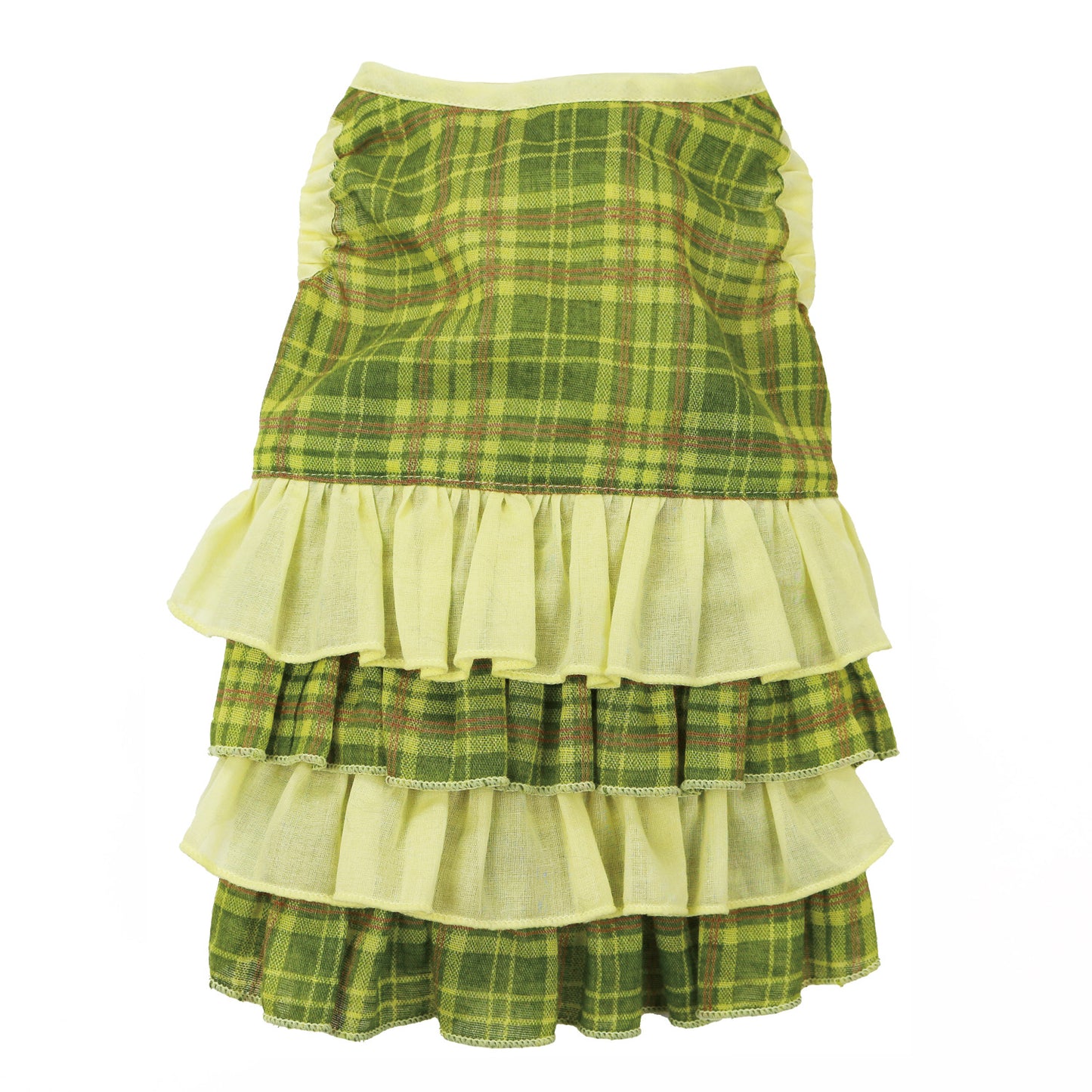 フレッシュ チェック ワンピース (Green)