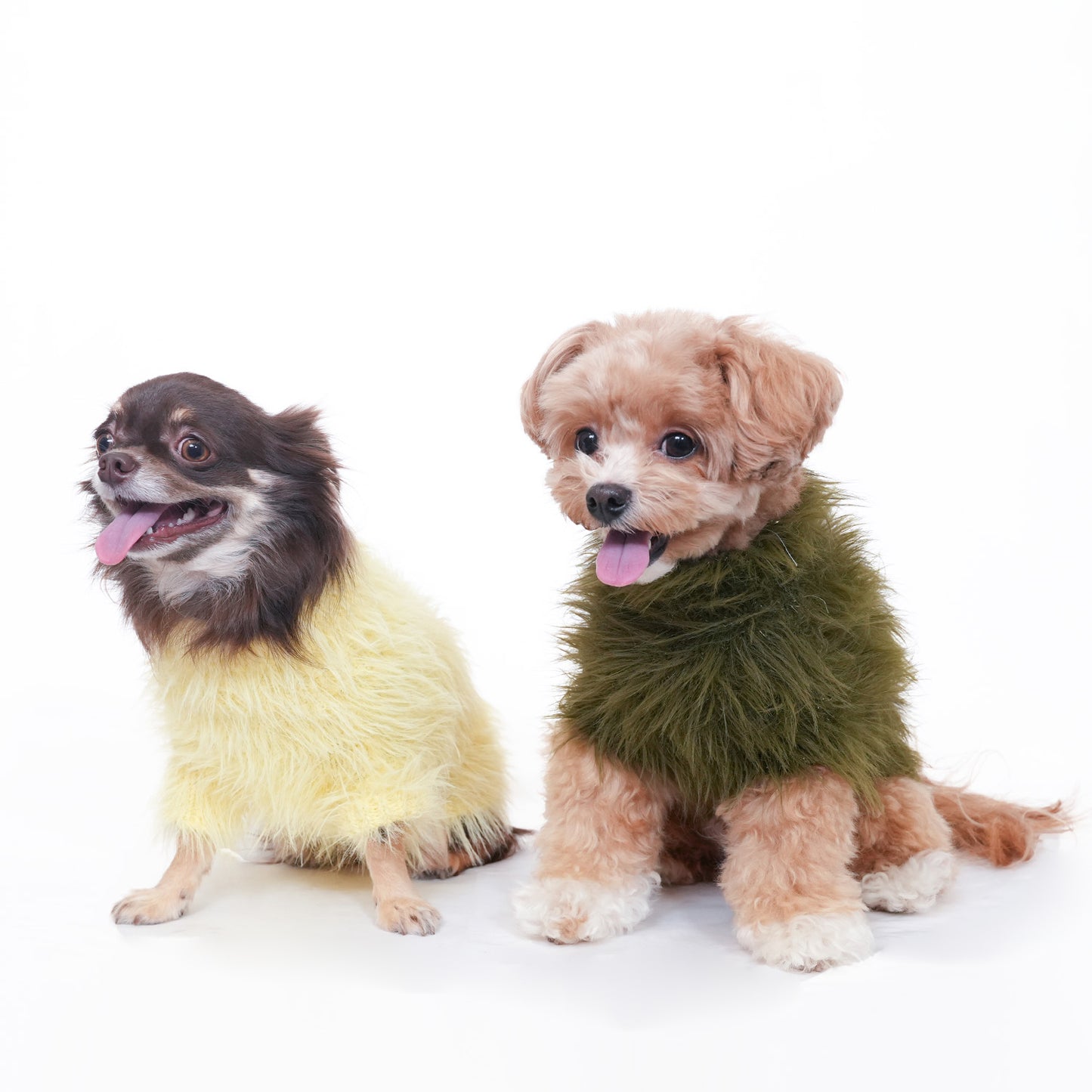 ヘアリーニット (Khaki)