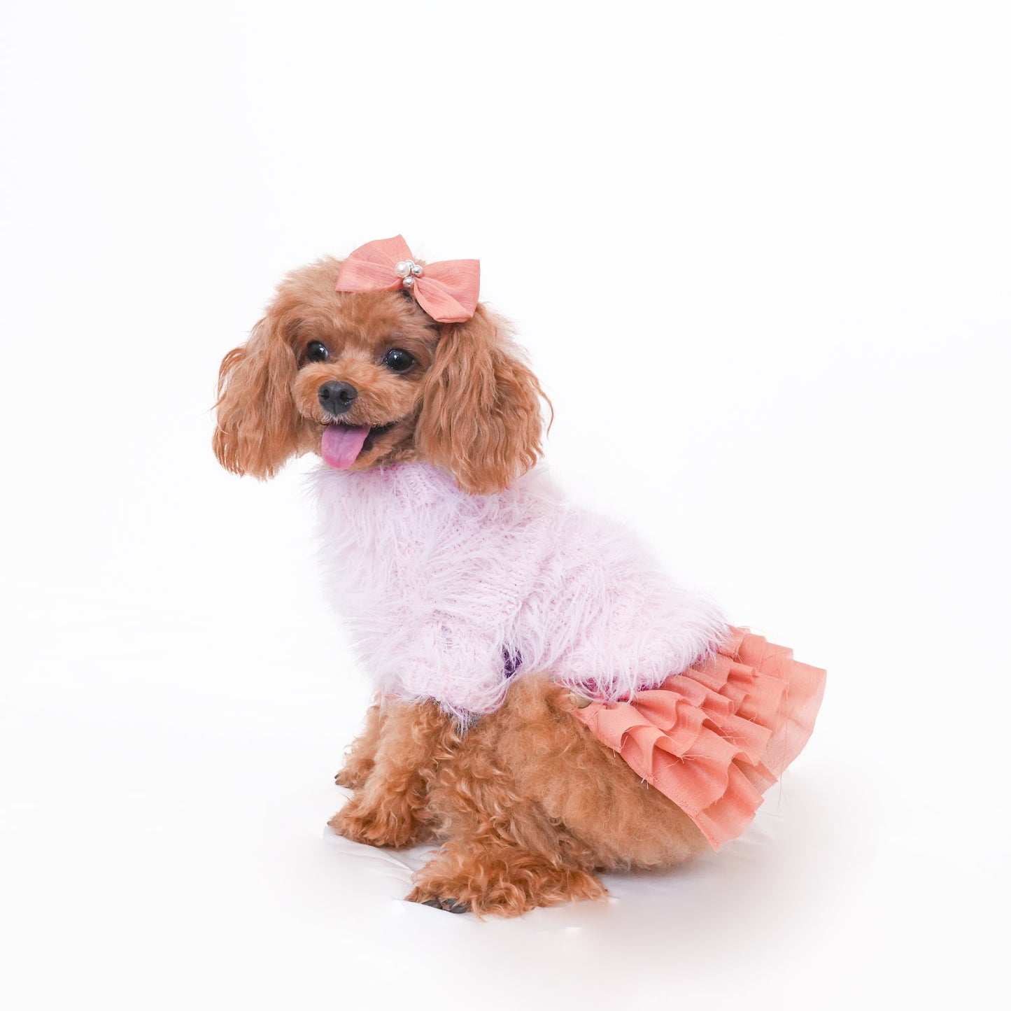 ヘアリーニット (Pink)