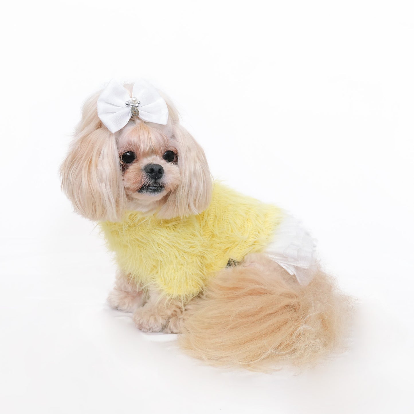 ヘアリーニット (Yellow)