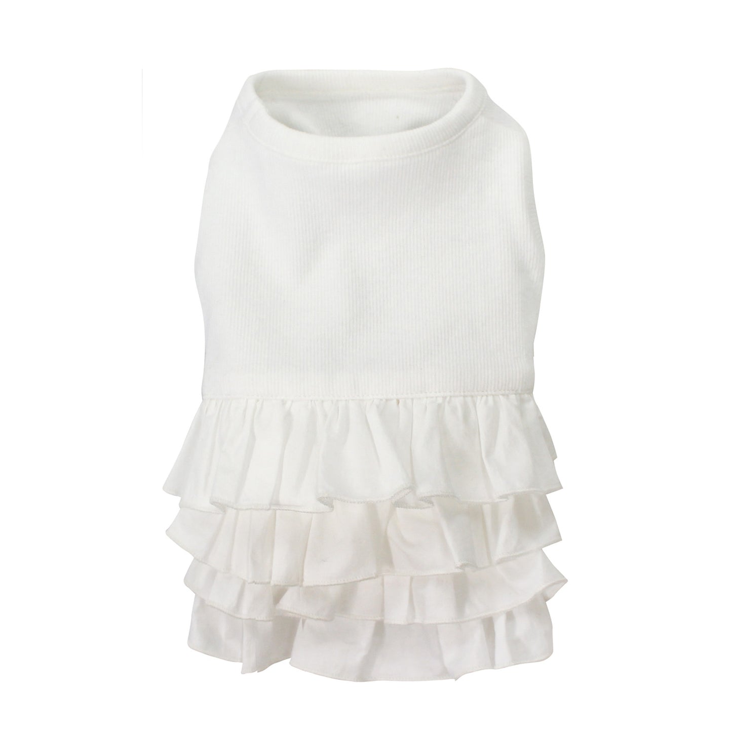 フリルフリル リブ (White)