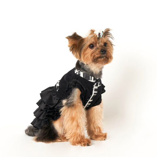 チェックワンピース (Black)