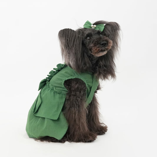 バックフリルワンピース (Green)