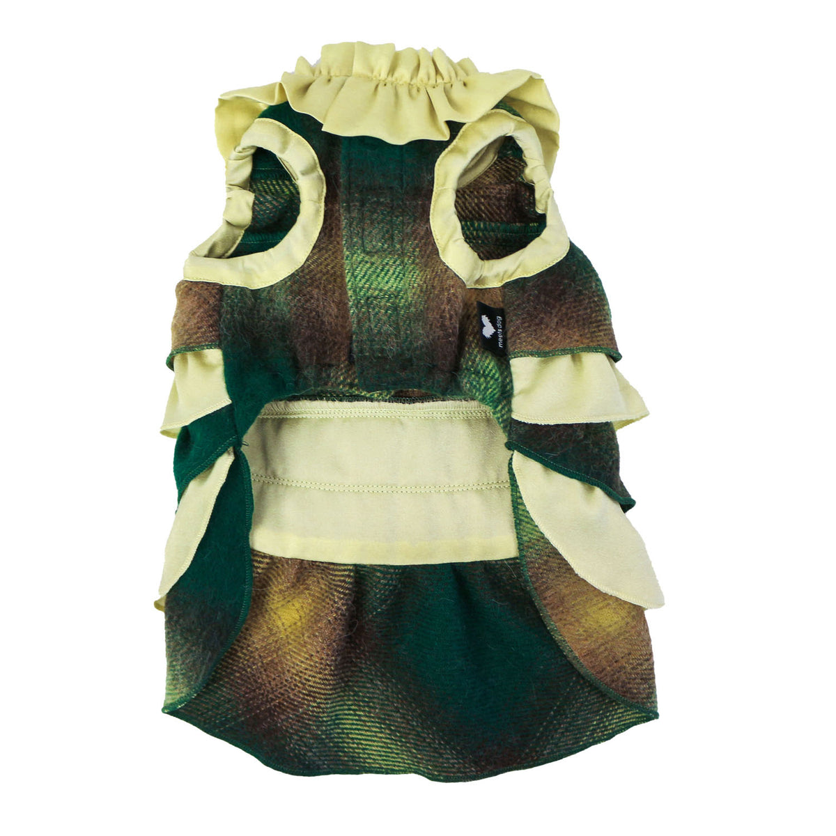シャギーチェックワンピース (Green)