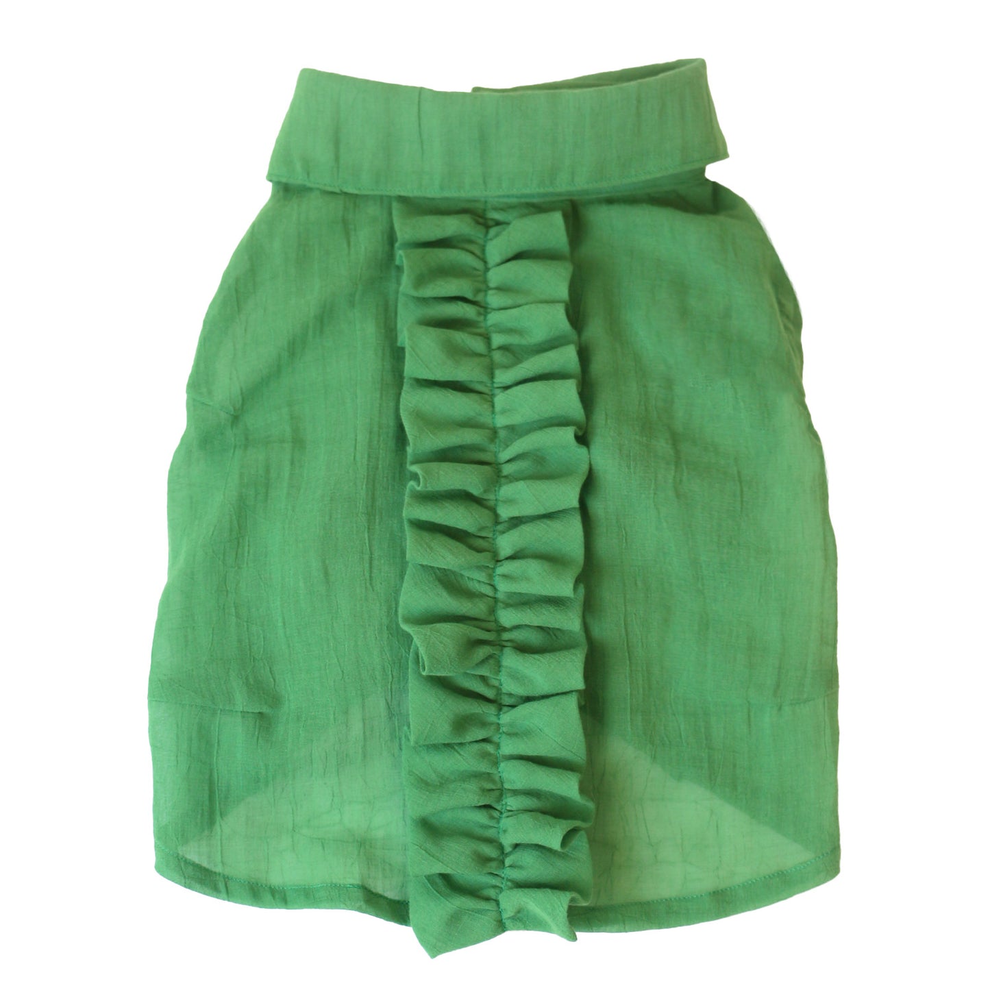バックフリルシャツ (Green)