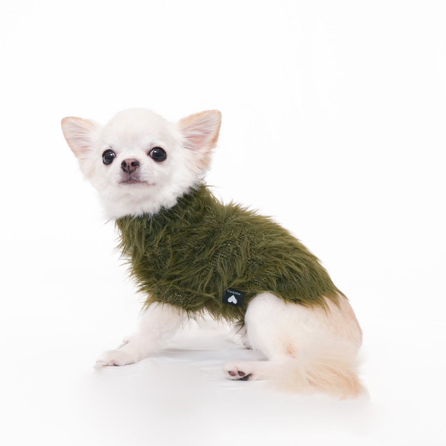 ヘアリーニット (Khaki)