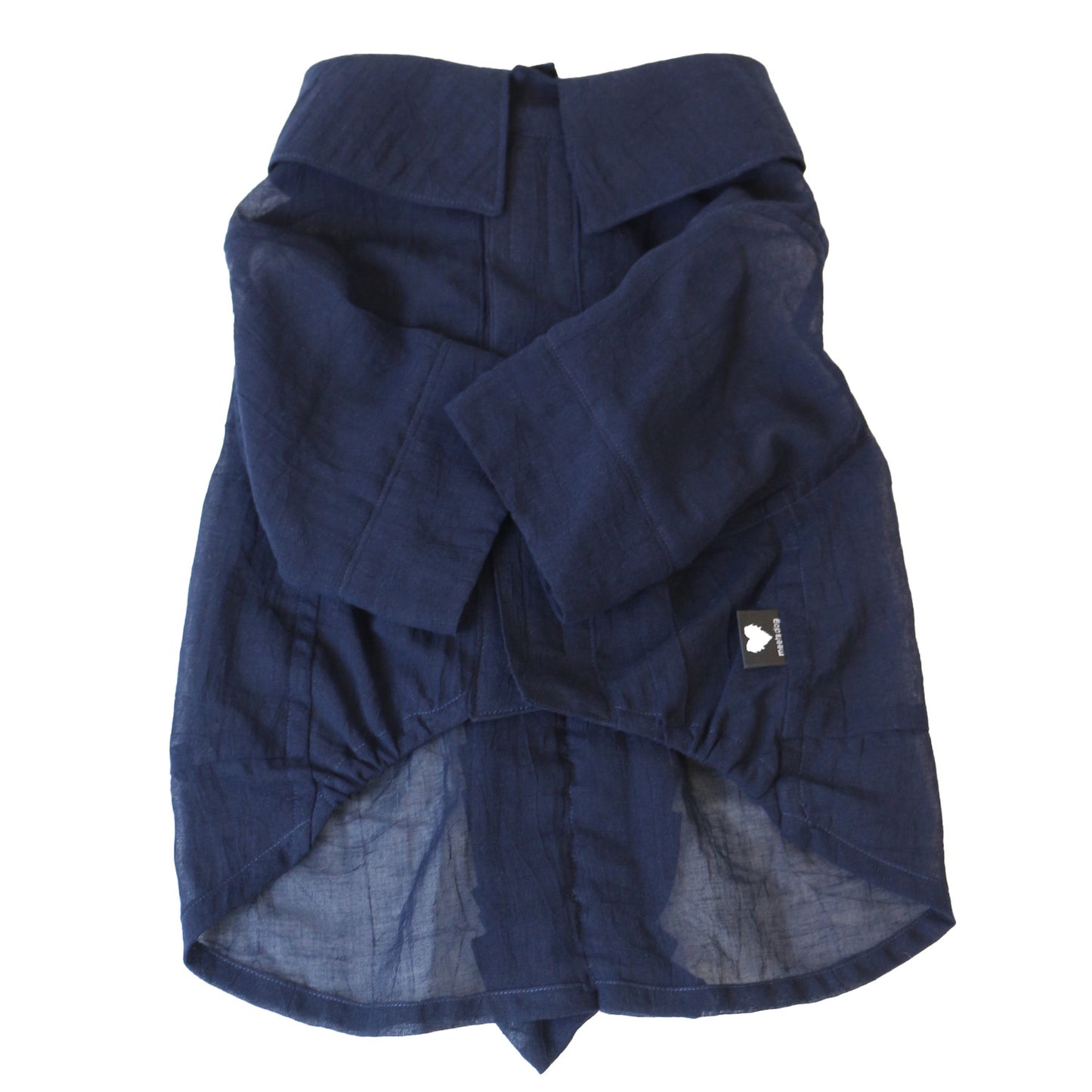 バックフリルシャツ (Navy)
