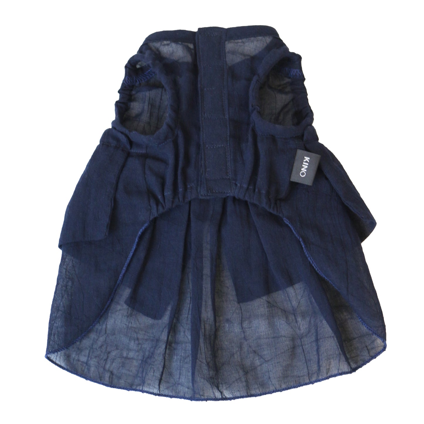 バックフリルワンピース (Navy)