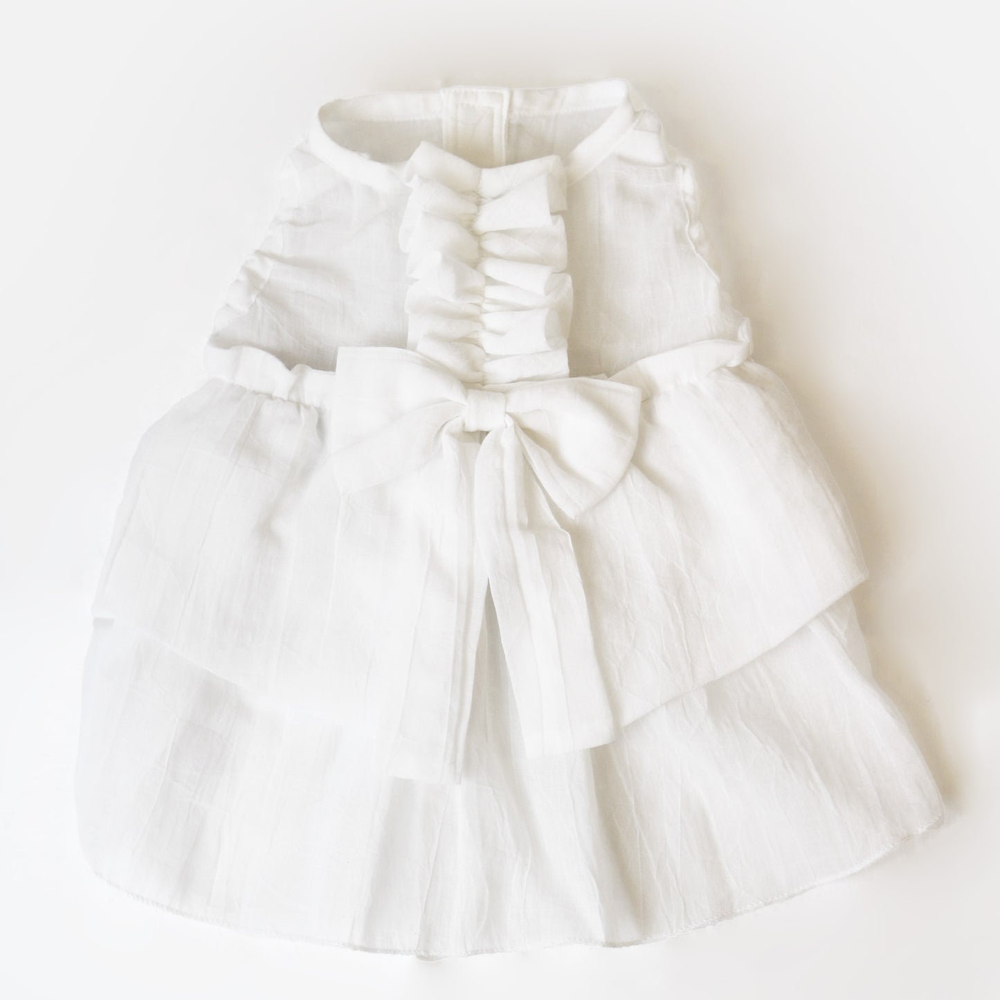 バックフリルワンピース (White)