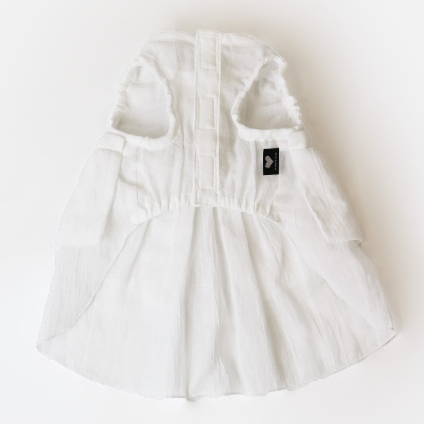 バックフリルワンピース (White)