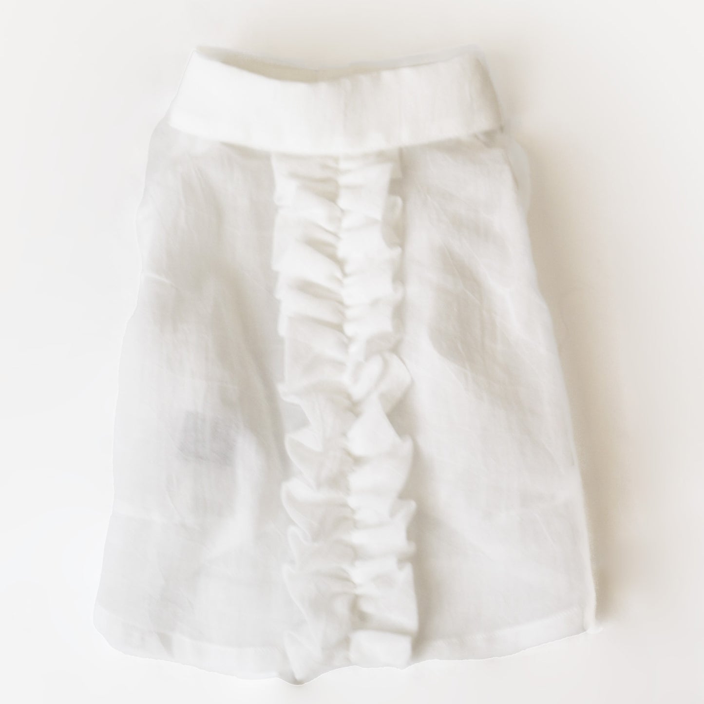 バックフリルシャツ (White)